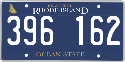 RI license plate 396162