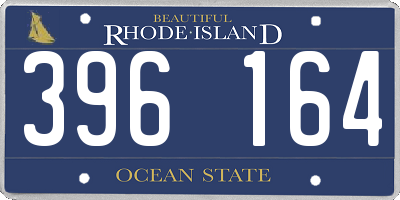 RI license plate 396164