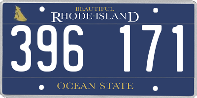 RI license plate 396171
