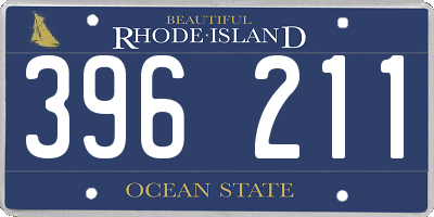 RI license plate 396211
