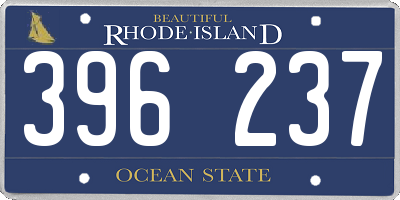 RI license plate 396237