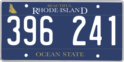 RI license plate 396241