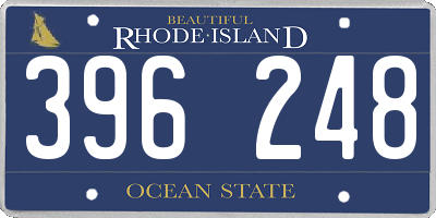 RI license plate 396248