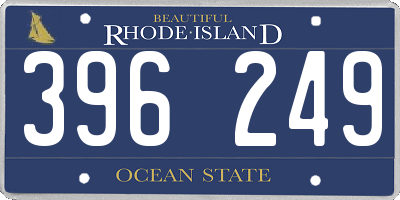 RI license plate 396249