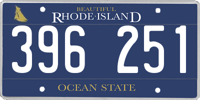 RI license plate 396251