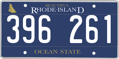 RI license plate 396261