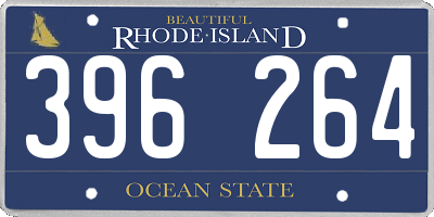 RI license plate 396264