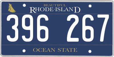RI license plate 396267