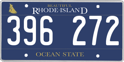 RI license plate 396272