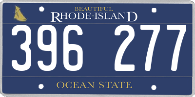 RI license plate 396277