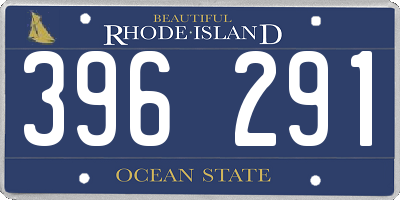 RI license plate 396291