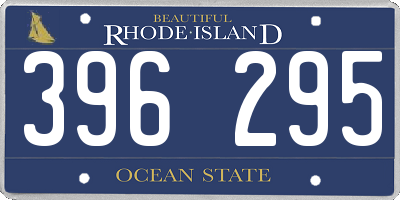 RI license plate 396295