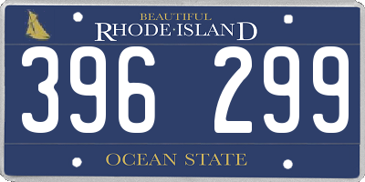 RI license plate 396299