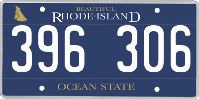 RI license plate 396306