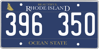 RI license plate 396350