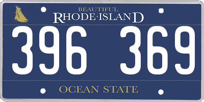 RI license plate 396369