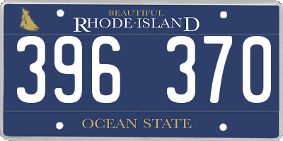 RI license plate 396370