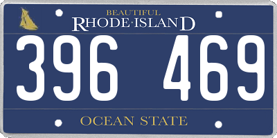 RI license plate 396469
