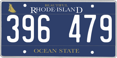 RI license plate 396479