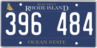 RI license plate 396484