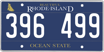 RI license plate 396499