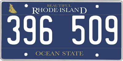 RI license plate 396509
