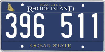 RI license plate 396511
