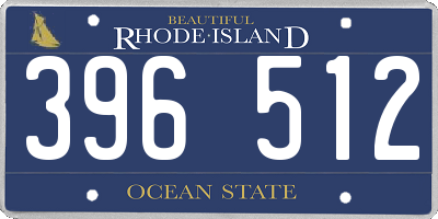 RI license plate 396512