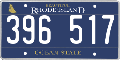 RI license plate 396517