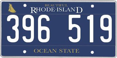 RI license plate 396519
