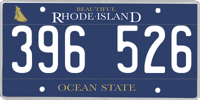 RI license plate 396526