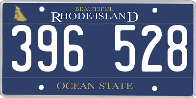 RI license plate 396528