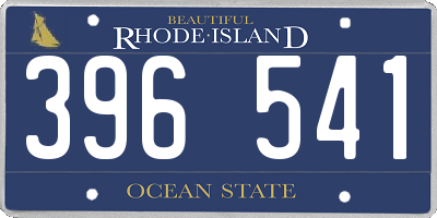 RI license plate 396541