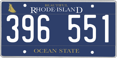 RI license plate 396551