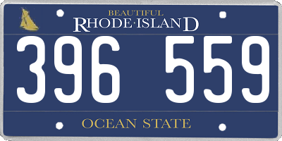 RI license plate 396559