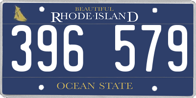 RI license plate 396579