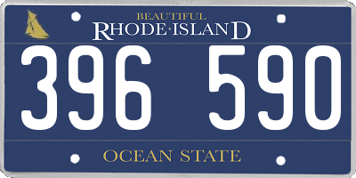 RI license plate 396590