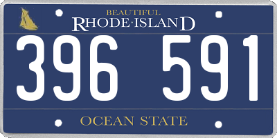 RI license plate 396591