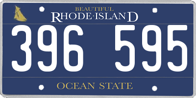 RI license plate 396595