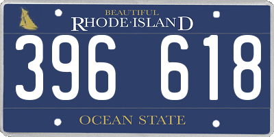 RI license plate 396618