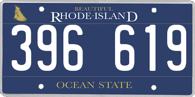 RI license plate 396619