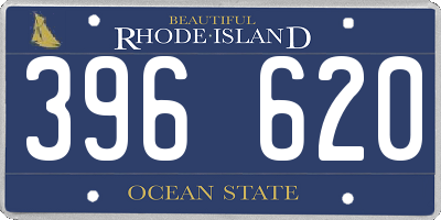 RI license plate 396620