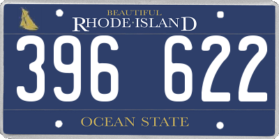 RI license plate 396622