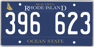 RI license plate 396623