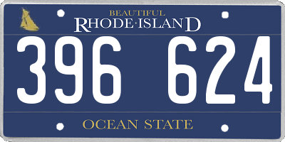 RI license plate 396624