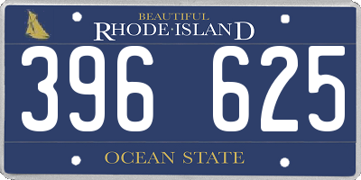 RI license plate 396625