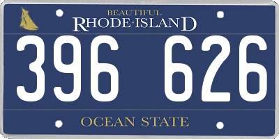 RI license plate 396626