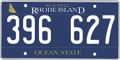 RI license plate 396627
