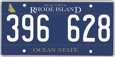 RI license plate 396628