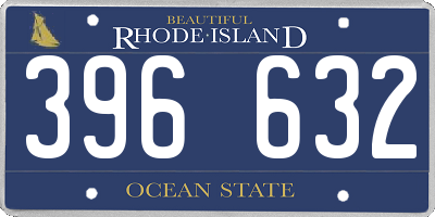 RI license plate 396632